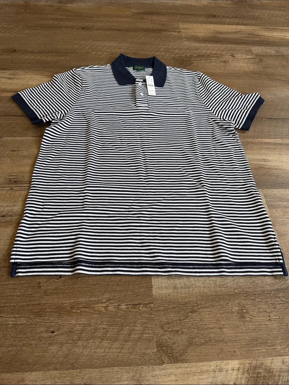 New Men's J Crew Striped Polo Shirt